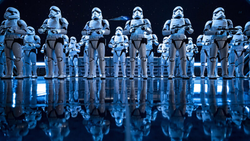 Stormtroopers in Star Wars: Rise of the Resistance