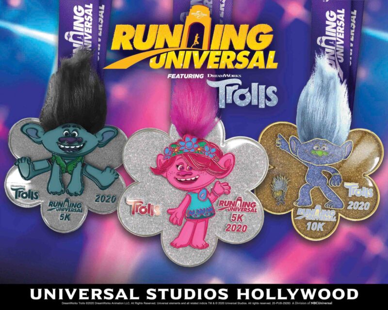 Running Universal - Trolls Run Medals