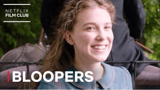 Enola Holmes bloopers