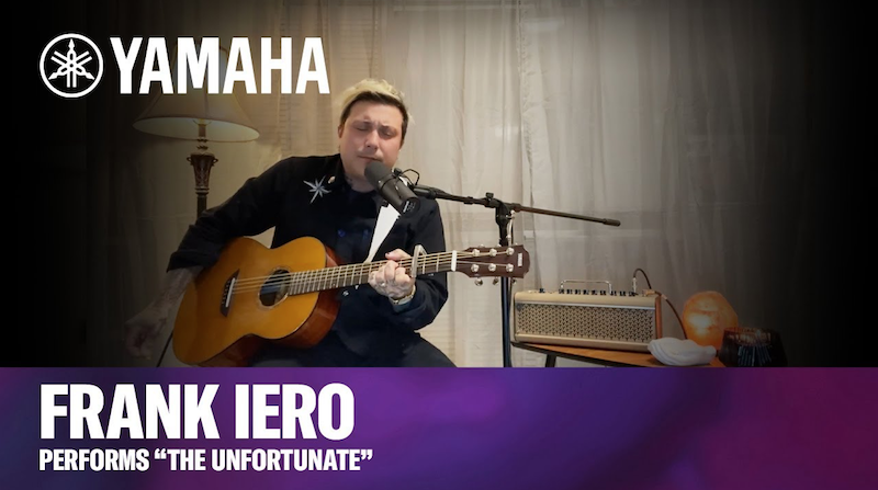 Frank Iero Frank Iero performs for Yamaha Guitars