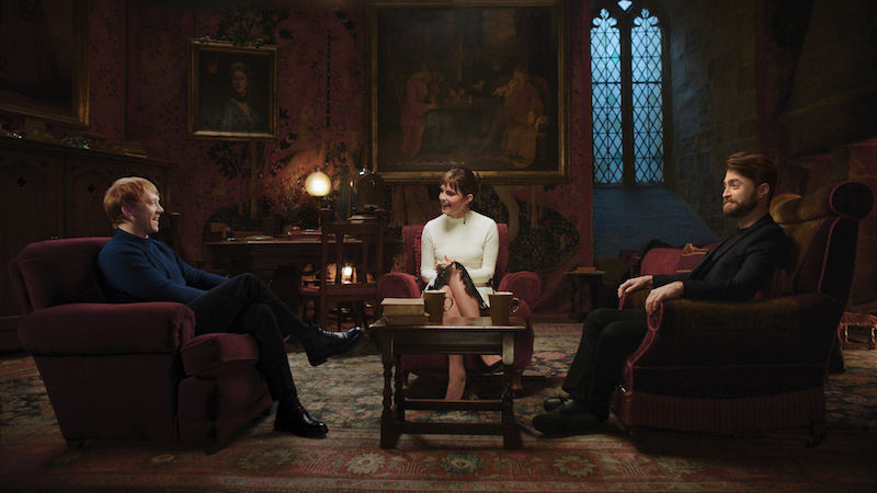 Rupert Grint, Emma Watson, and Daniel Radcliffe in Harry Potter 20th Anniversary: Return to Hogwarts