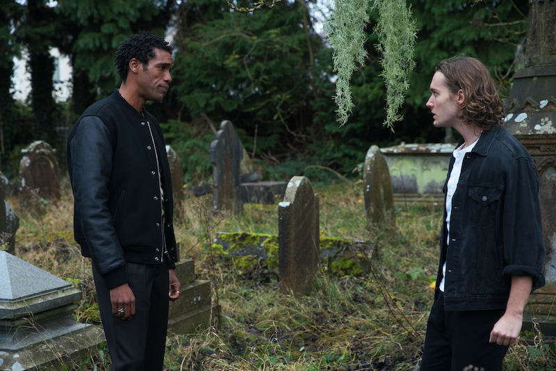 Parker Sawyers as Ransome Fayrweather, Toby Regbo as Jack Blackfriar in A Discovery of Witches