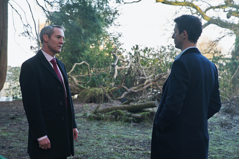 Peter McDonald as Baldwin Montclair and Matthew Goode as Matthew Clairmont in A Discovery of Witches