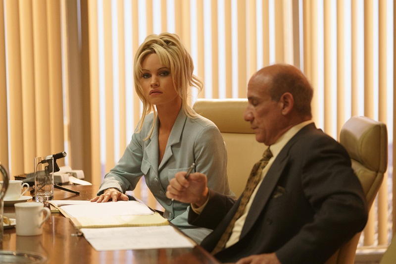 Lily James and Paul Ben-Victor in Pam & Tommy