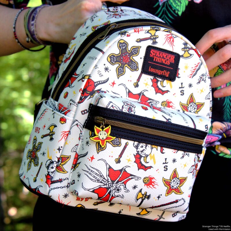hellfire mini backpack STRANGER THINGS SPRAYGROUND making it ideal for retail display or gifting Loungefly Stranger Things Hellfire Club